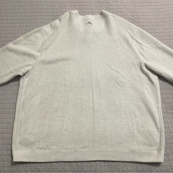 Tommy Bahama Men's Flipside Reversible Grey and White Sweater XXL - Picture 9 of 9